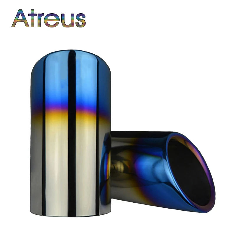 Atreus Car Exhaust Muffler Tip Pipe Auto Accessories For Volkswagen VW Passat B7 CC Tiguan 2011 2012 2013 2014 2015 2016 2017