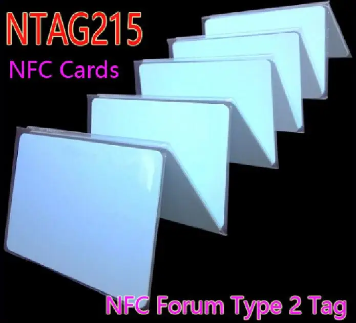 10pcs NTAG215 NFC Forum Type 2 Tag ISO/IEC Smart Card 14443 A RFID Cards Tag for NFC Mobile Phone