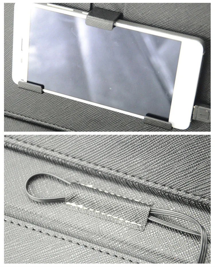 Smart phone bag OTG Leather PU USB keyboard case protector holder with stand mouse for Adroid Huawei Xiaomi HTC Samsung