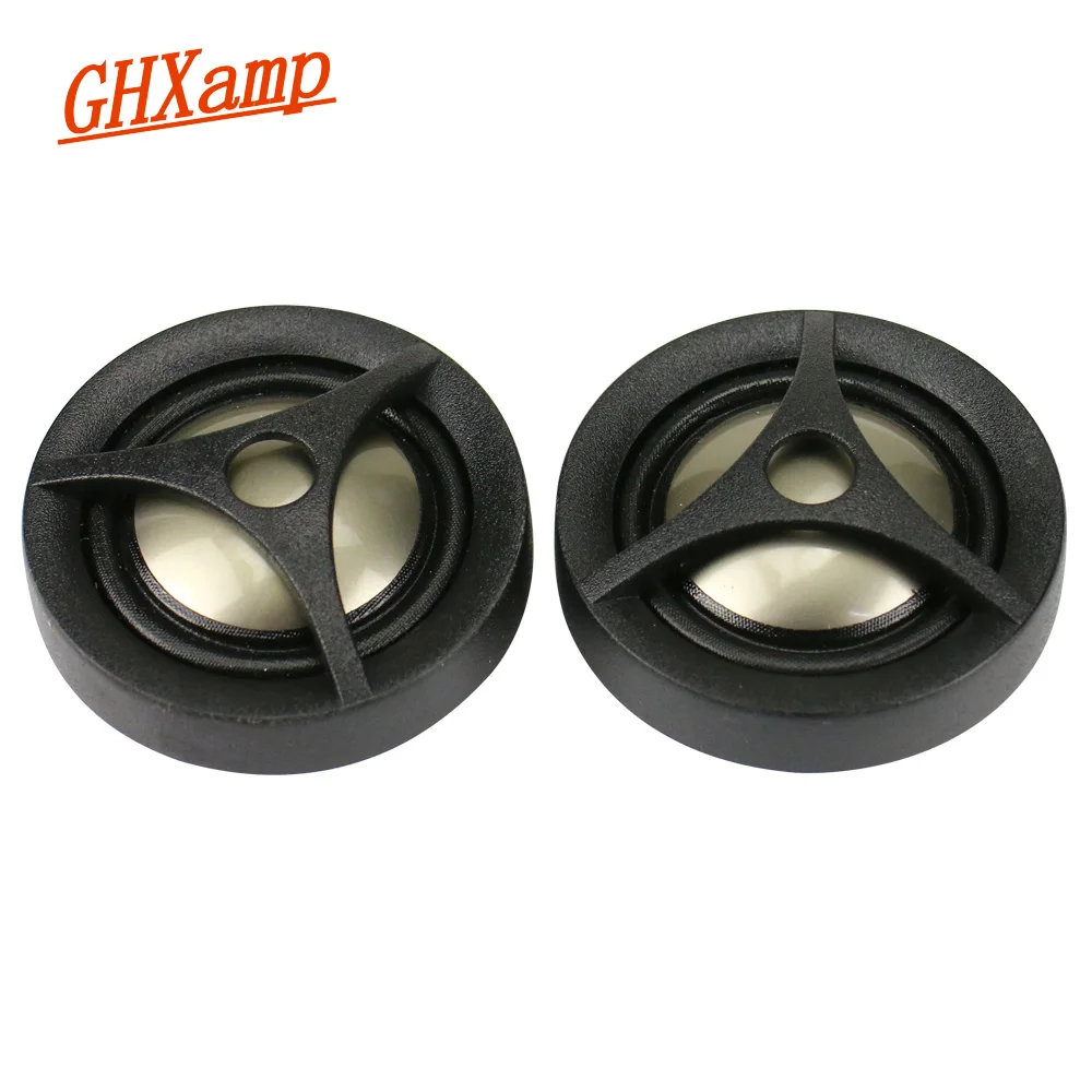 GHXAMP 1 Inch Dome Car Modified Treble Home Speaker Tweeter Titanium Film for My-Ti Titanium Coating 4OHM 15W 1Pairs