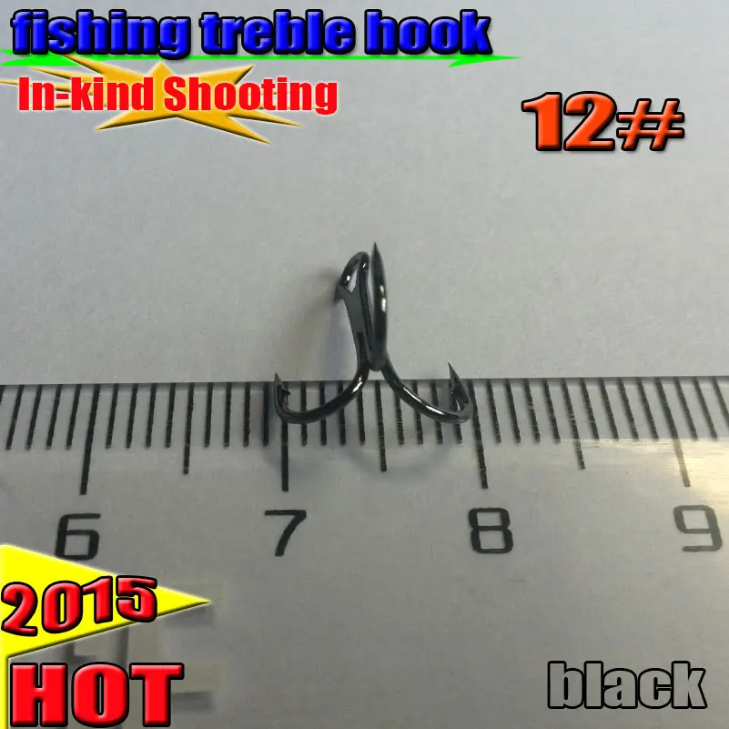 Treble Fishing Hooks  Barble Hook Round Bend High Quality 12# 30pcs/lot 1$ off one more purchase