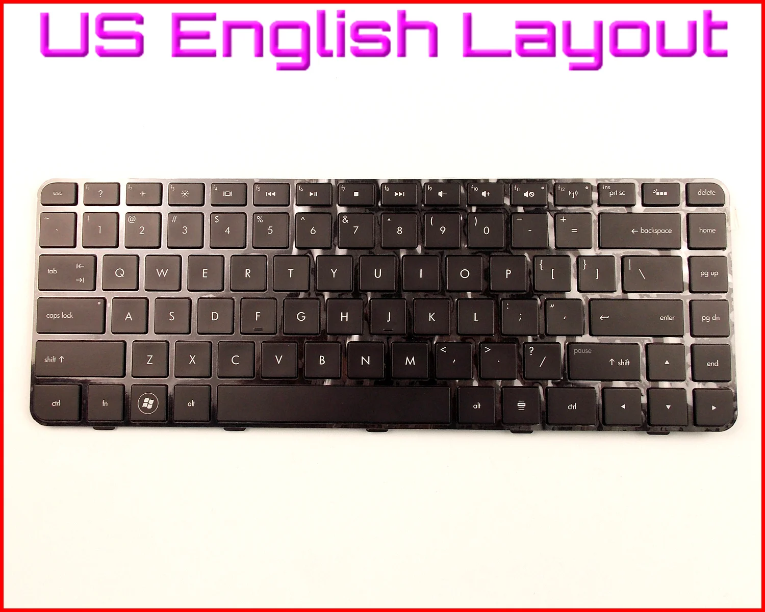 New Keyboard US English Version for HP Pavilion DM4-1150CA DM4-2015DX DM4-1160US XH124UA DM4-1265DX XZ298UA Laptop W/Backlit