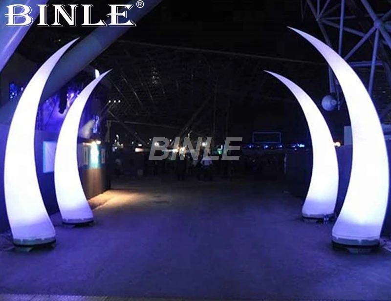 

Most popular indoor outdoor lighting decoration inflatable led tusk for party/wedding/event