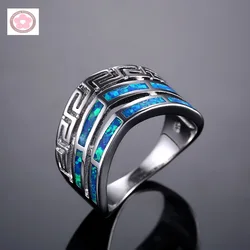 JLR-379 Blue Opal Fashion Jewelry For Women Cocktail Ring