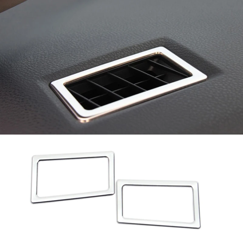 

Console Air Conditioning Outlet Air Vent Trim Car Accessories Stainless Steel 1 for Toyota Corolla Altis E170 2013/14/15/16/17