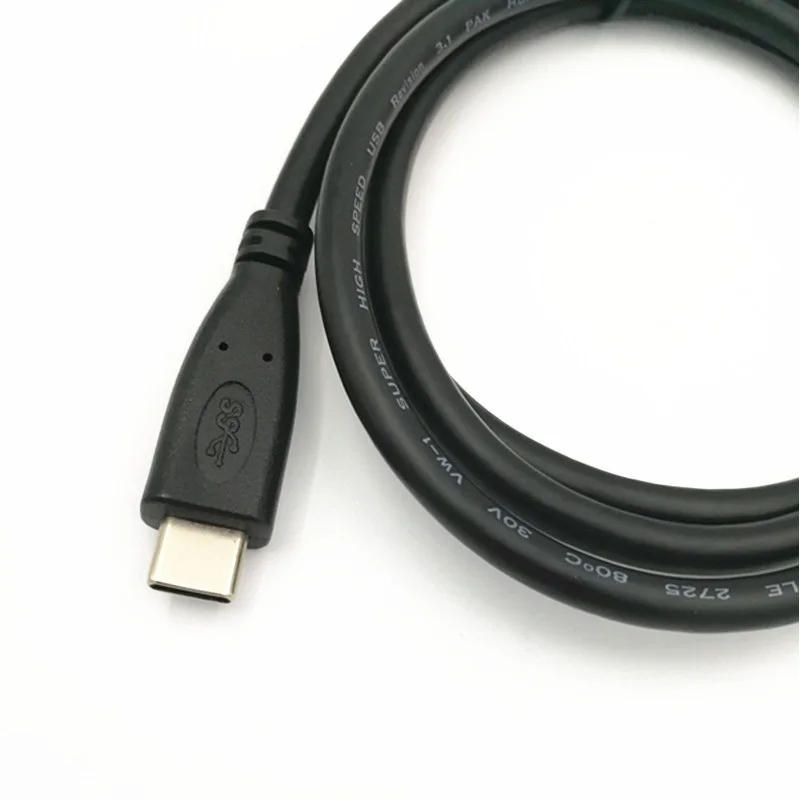 Cable de carga de sincronización macho a macho tipo C, 0,3-1m, USB-C para teléfono, ordenador portátil, Macbook Chromebook, Piexl, Huawei Mate 10, Samsung S8