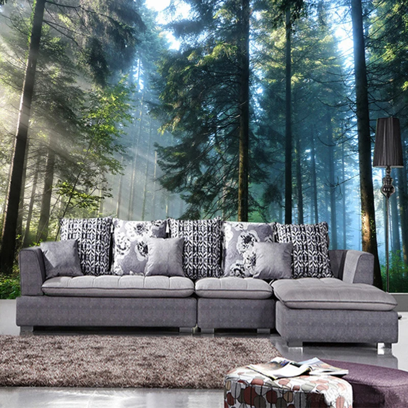 

Custom 3D Sunshine Forest Nature Landscape Photo Mural Wallpaper Living Room Bedroom Backdrop Wall Decor Mural Papel De Parede