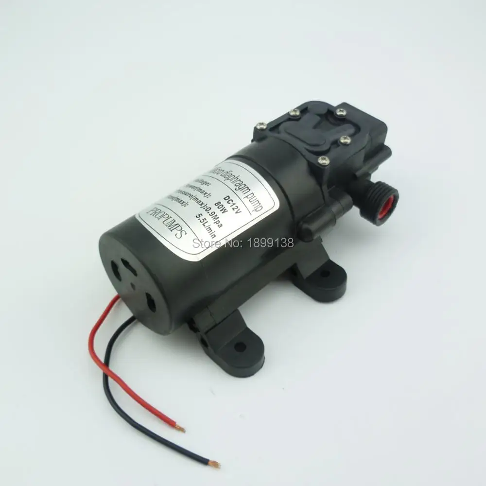 

80W 5.5L/min Electric return valve type High pressure self priming 12volt water pump dc