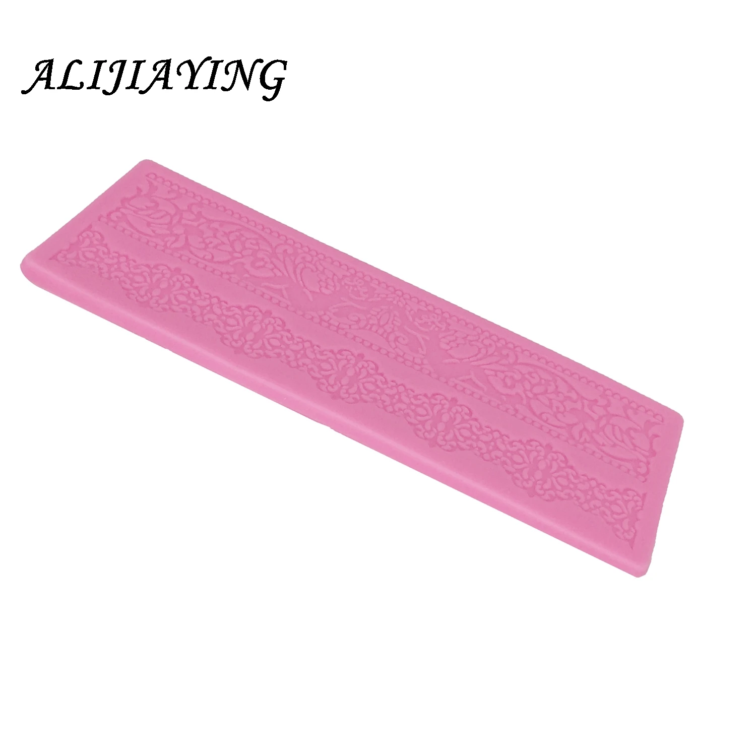 1Pcs Flower Lace Mold Cake Border Mould cake Decoration tools Fondant 3D Mold Food Grade Silicone Mould D0361