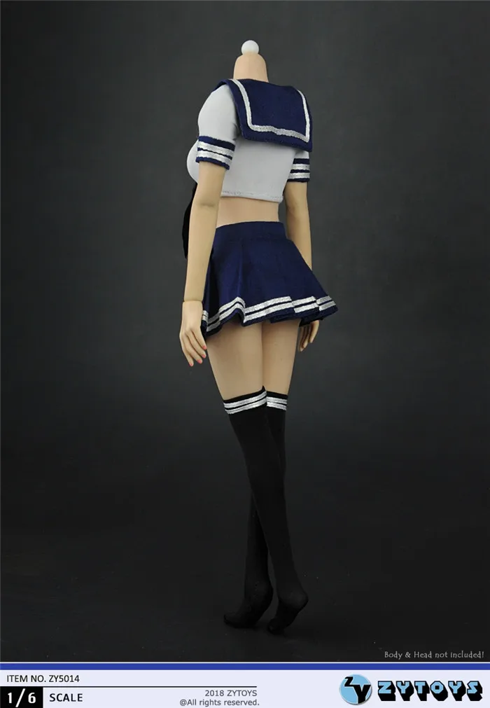 1/6 scale figure accessories Sailor skirt suit for phicen Female 12