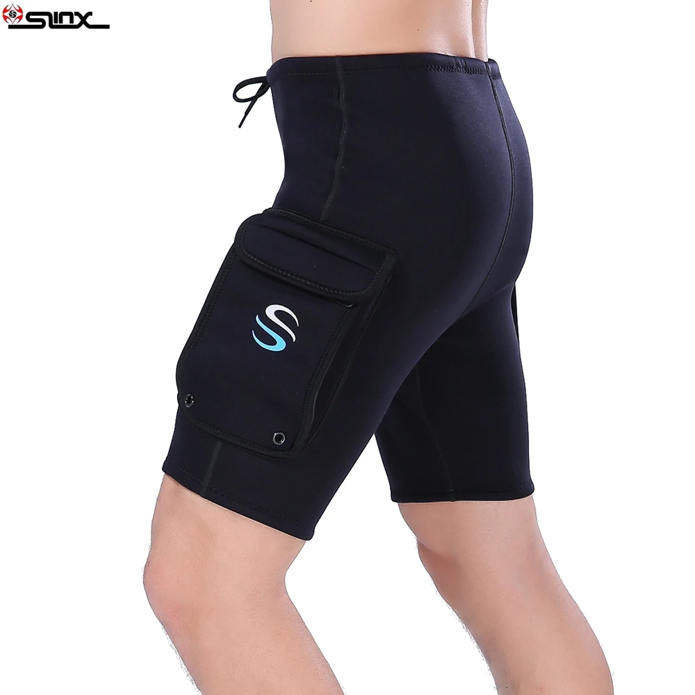 SLINX 3MM Neoprene Elastic Skill Diving Fishing Shorts Swimming Snorkeling Surfing Waterskiing Training Spearfishing Swim Trunks