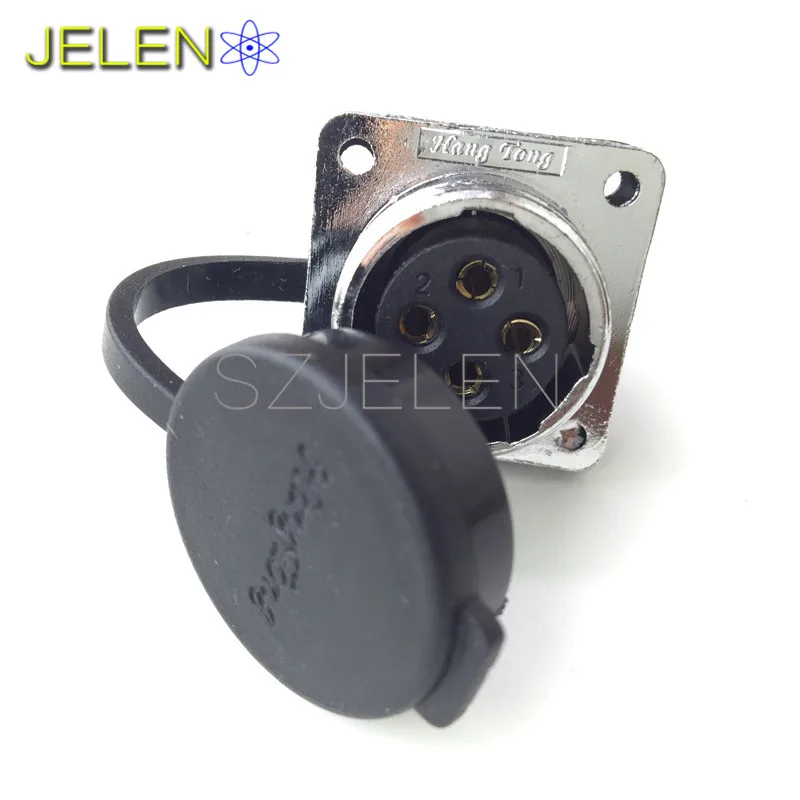 WS20,  power connector 4 pin plug socket, Rated current 25A, Electrical equipment power cable connector, 4 pin connectors