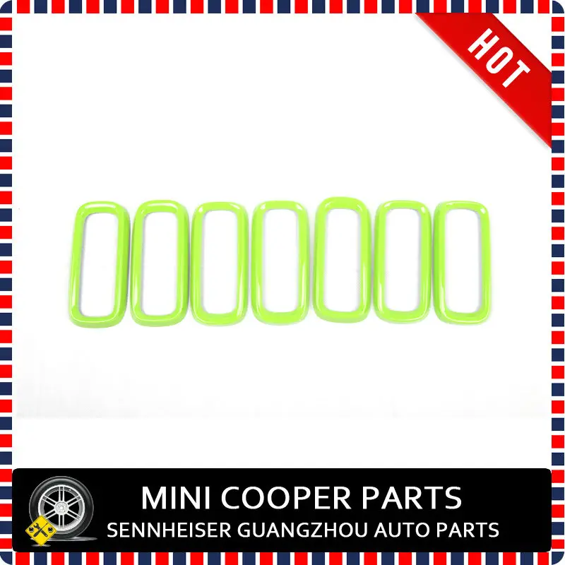 

Brand New ABS Material UV Protected Mini Ray Style Green Color Front Grill Cover For Renegade (7 Pcs/Set)