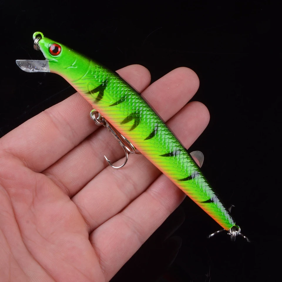 Hot Sale 11.5cm 12.8g Hard Minnow Fishing Lure Topwater Floating Wobblers Crankbait Bass Artificial Baits Pike Carp Lures Peche