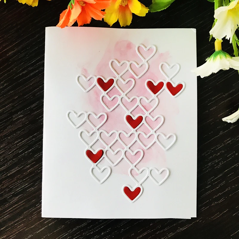 Floating Love Dies Metal Cutting Dies New 2018 for Scrapbooking Album Decoration DIY Cards Making Embossing Craft Die Cut Heart