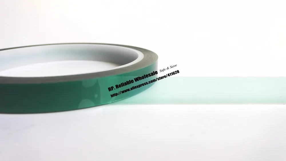 60mm*33 meters*0.08mm One Sided Heat Withstand Glued PET Polyester Film Tape for PCB Plating Welding