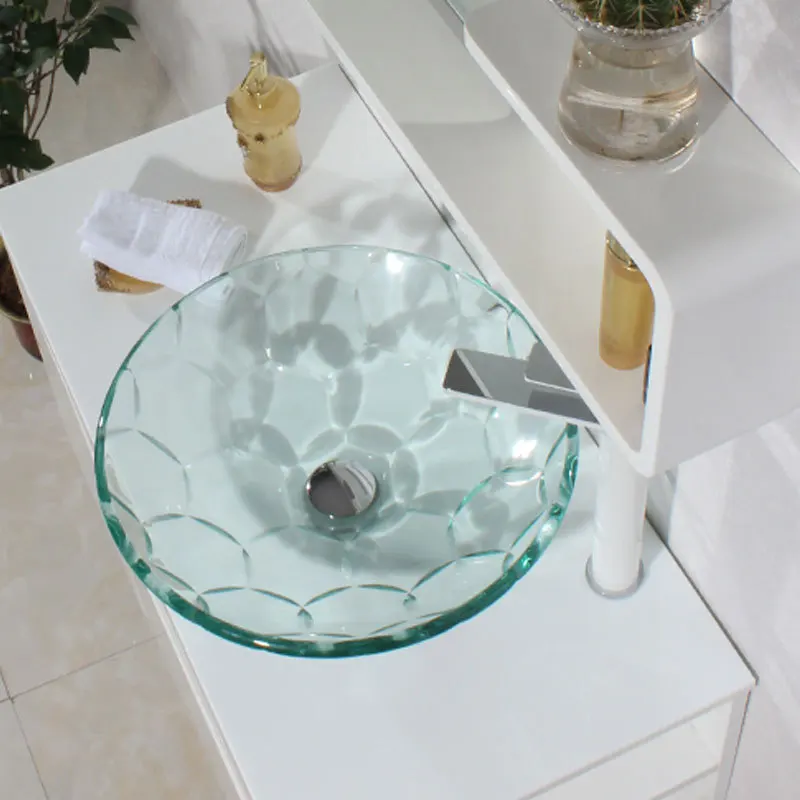 Basin Bathroom Sanitary Ware Toughened Glass Washbasin Art Wash Basin Tempered glass sink