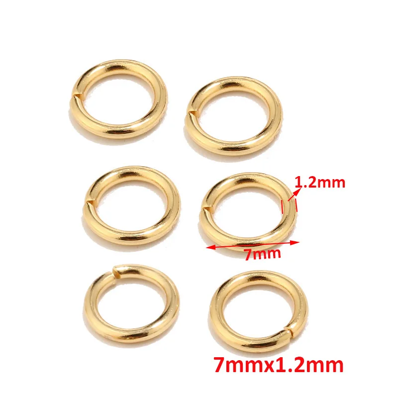 100pcs Wholesale Jewelry Findings Necklace Connector Jump Rings Stainless Steel Links Hooks Clasp For Bracelet Cord Charm Dangle