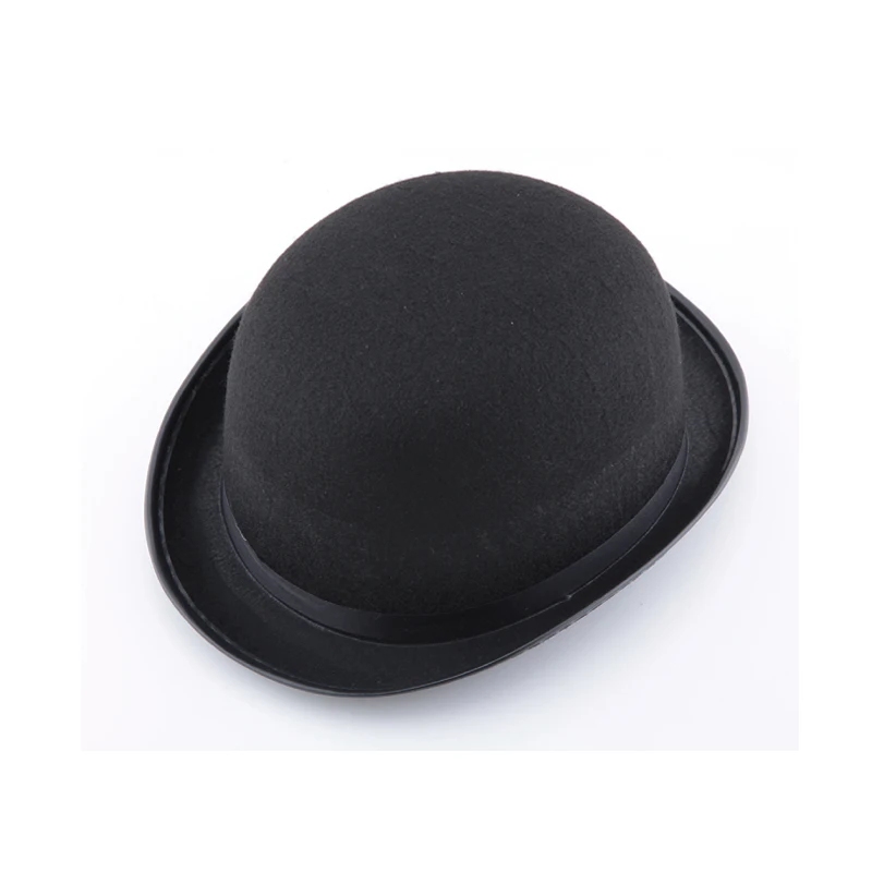 New black magic hat British wind felt gentleman hat holiday party performance jazz hat Halloween props Common for men and women