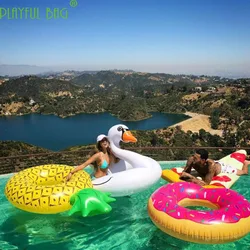Inflatable Pineapple swimming pool large party Swimming Ring Floating Bed Adult woman  Floating bed Inflatable Toys