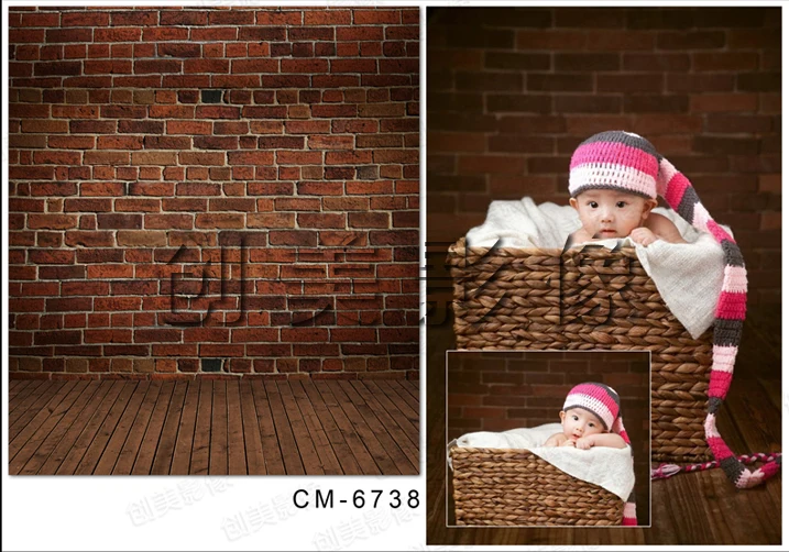 Vinyl Photography Backdrops Red Brick Wall Photo Background Digital Printing Children Backgrounds For Photo Studio CM-6738