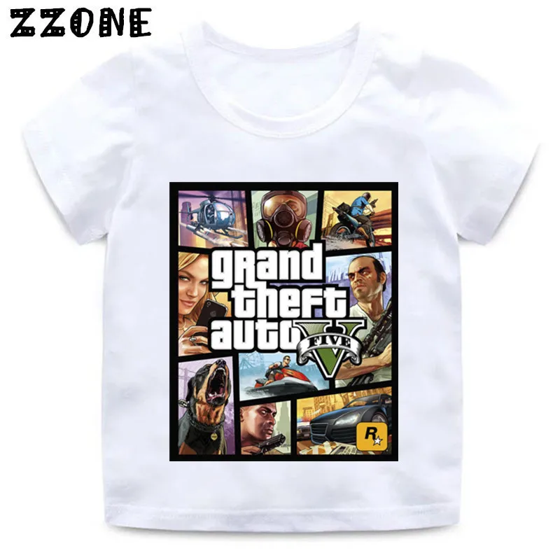 

Kids GTA Street Fight Long With GTA 5 T shirt Baby Summer Fashion T-shirt Boys and Girls Short Sleeve Clothes,HKP2180