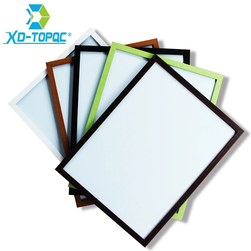 1pc 50*70cm 10 Colors MDF Frame Whiteboard Magnetic Drawing White Board Office Business Message Dry Erase Factory Outlet WB26