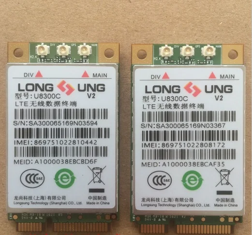 

JINYUSHI for Long Ung U8300C Mini Pcie LTE WCDMA TD-SCDMA CAT4 TD-LTE:B38/B39/B40/41 support GPS 100% New&Original