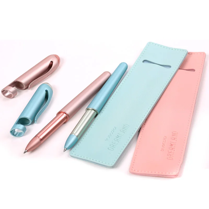 

Turecolor gel carbon pen black 0.5mm signature pen with creative mobile phone holder D602