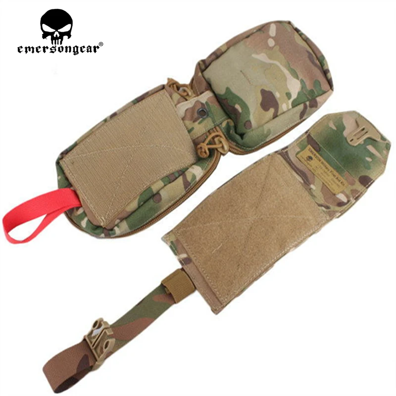 EmersonGe Tactical MOLLE First Aid Kit Pouch EmersonGear Medical Carrier Medic Rip-Away EMT IFAK Survival Bag W/ Zipper Multicam