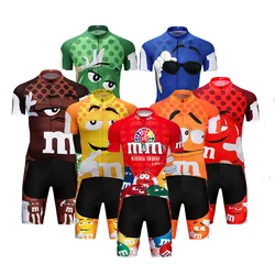 2024 Funny Cycling Jerseys Bib Set MTB Mountain Bike Clothing Men's Short Set Ropa Ciclismo Bicycle Wear Clothes Maillot Culotte