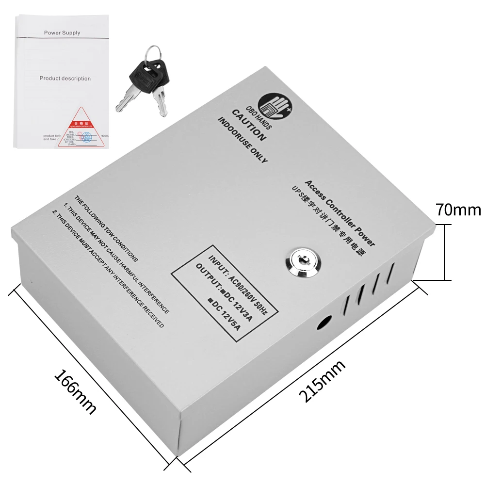 12V 5A access control system power supply box UPS back up power standby power supply for access control system back-up source