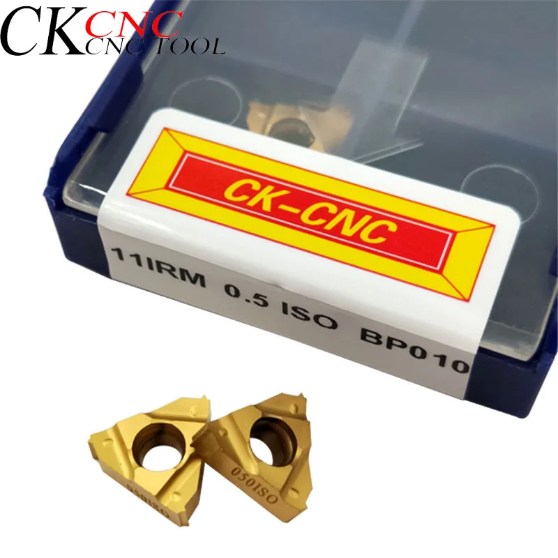 10pcs 11IRM 0.5ISO 1.0ISO 1.25ISO 19BSPT 19W 20W A55 40UN 1.5ISO A60 18NPT utensile di tornitura inserto