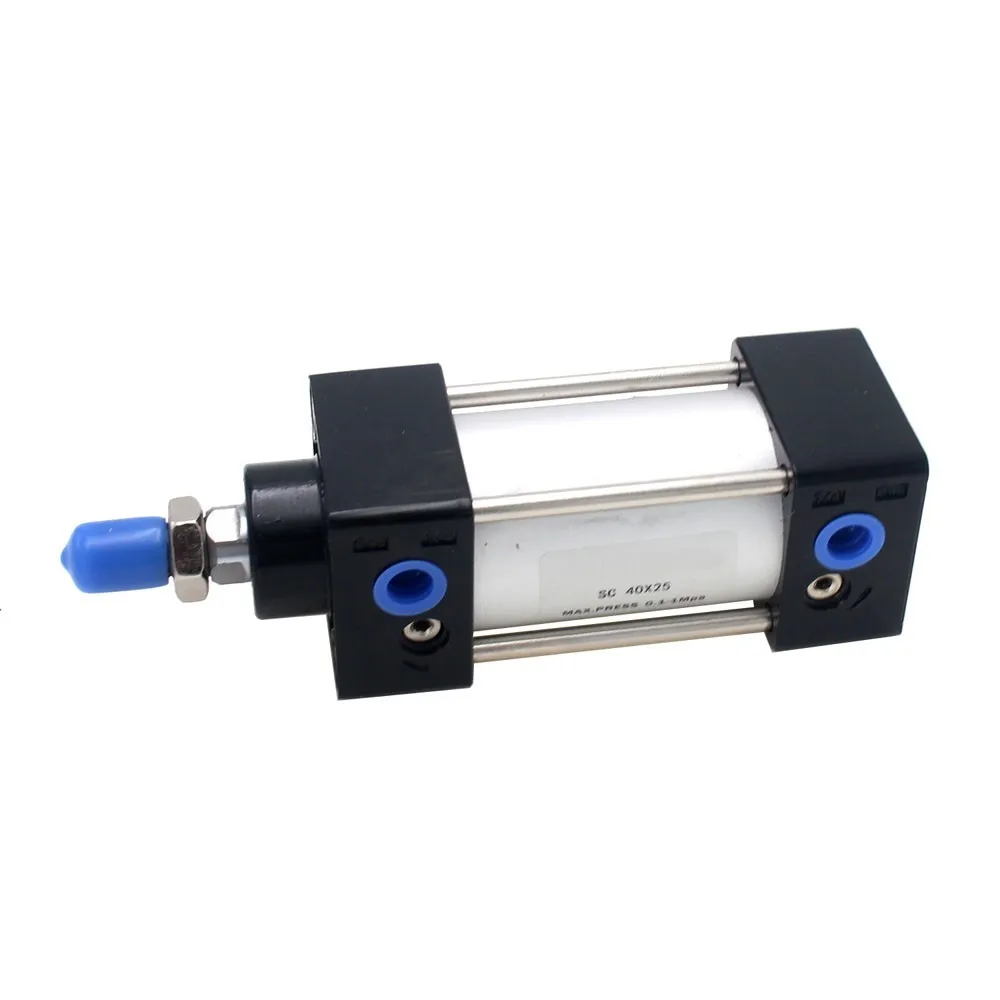 Standaard Air Cilinders 32/40/63mm Boring Dubbelwerkende Pneumatische Cilinder SC 50/75/100 /125/150/175/200/250/300mm Slag Hot Koop