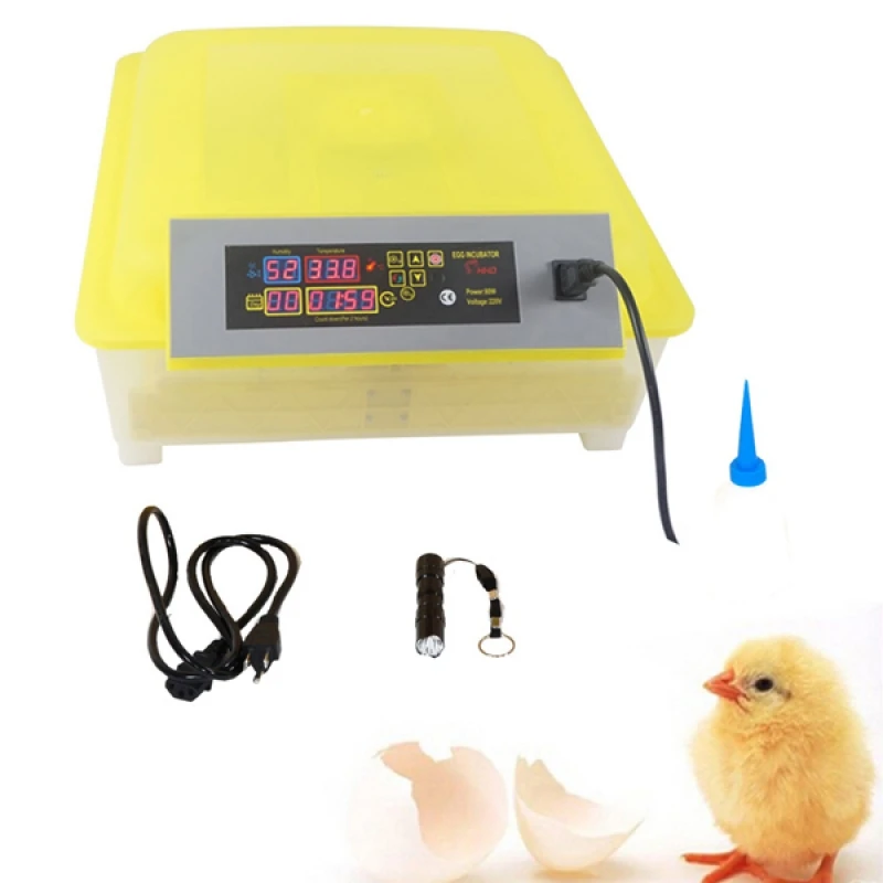 

48-Egg Automatic Digital Egg Incubator Poultry Hatcher Machine for Ducks Goose Birds Chicken Hatch Turner US Plug - US Stock