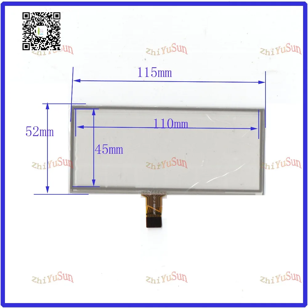 

ZhiYuSun JRT0099-F-01 8lines touchscreens 115*52 touchsensor glass 115mm*52mm freeshipping