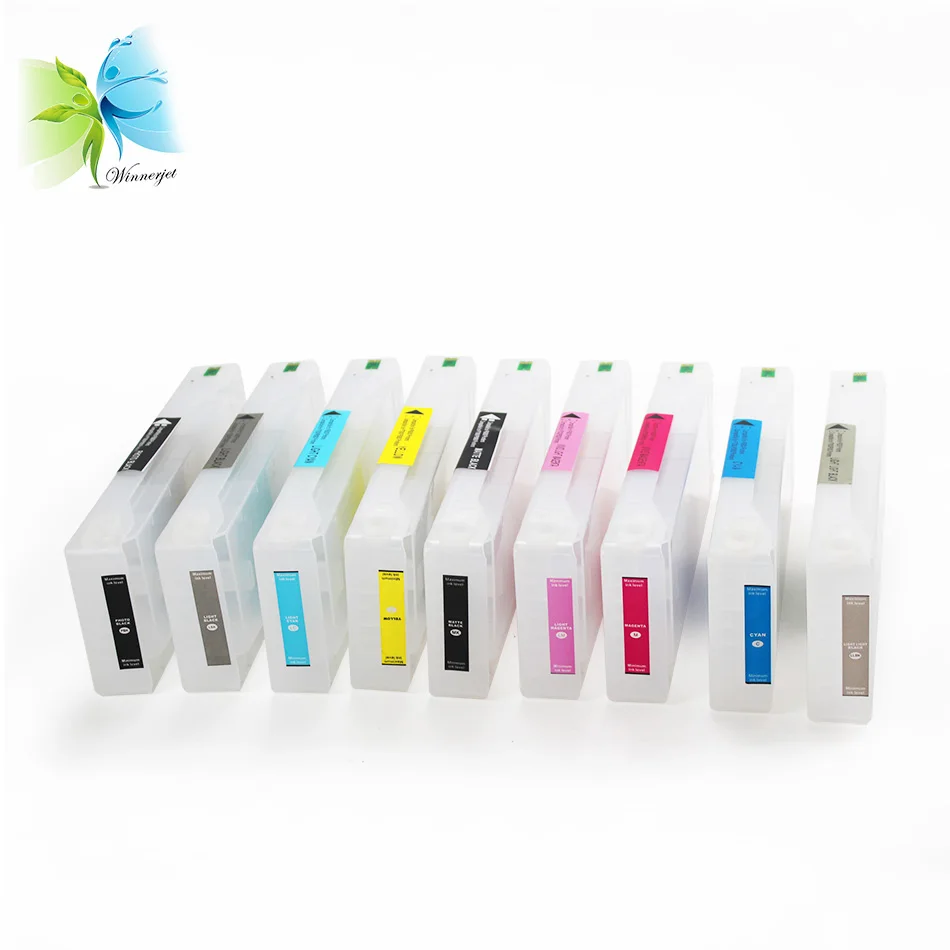 Winnerjet 9 Color 700ml T8041-T8049 Empty Refill Ink Cartridge For Epson P6000 P8000 printer