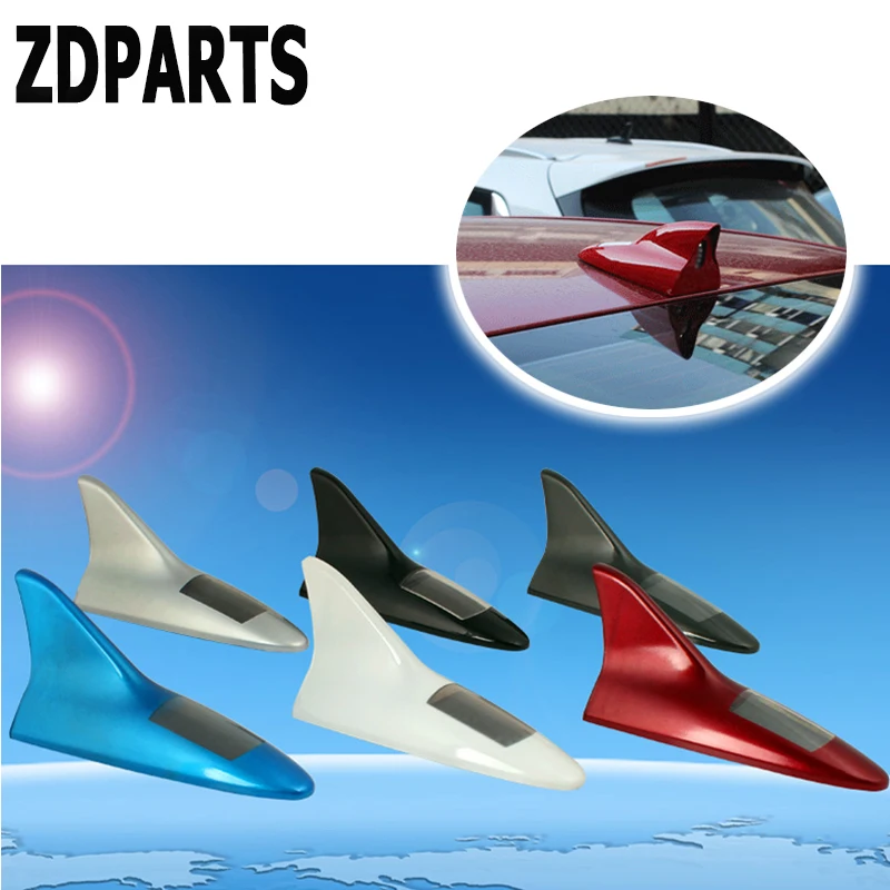 ZDPARTS Car LED Antenna Decoration Shark Fin Aerials 3D For Toyota Corolla Avensis Rav4 c-hr Volkswagen VW Passat B6 B5 Polo