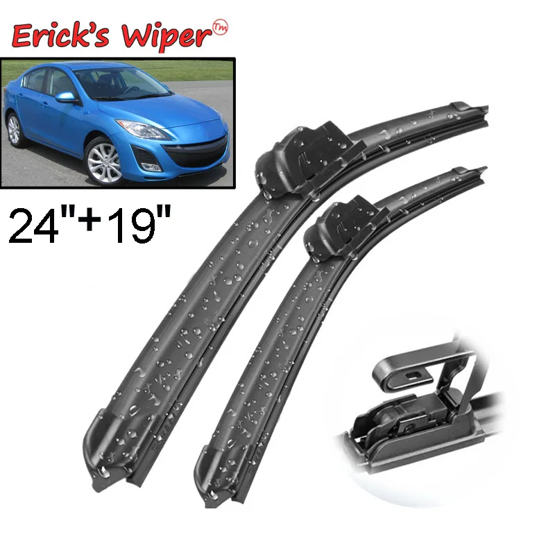 Erick's Wiper Front Wiper Blades For Mazda 3 Mazda3 BL MK2 2010 - 2013 Windshield Windscreen Window Car Rain Brushes 24