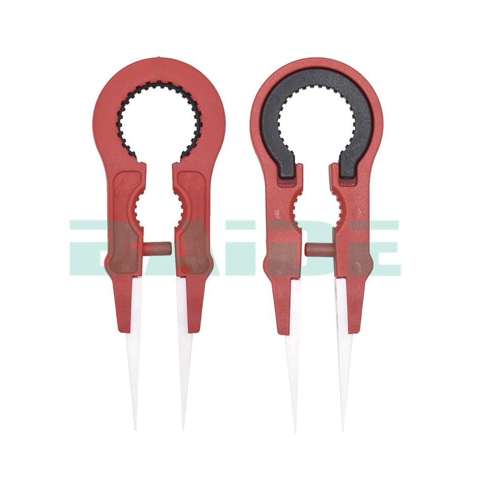 Ceramic Vaper Twezer Wrapping Coiler Adjustment Wire Spanner Tool Insulated Ceramic Tweezers for DIY RDA RBA TANK 50pcs/lot