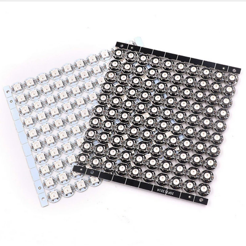 Imagem -02 - Led Individualmente Endereçável Ws2811 ic Branco Preto 2812b Led Dissipador de Calor 10 mm mm 5050 Smd Rgb Embutido Lâmpada Grânulo 10 100 Peças