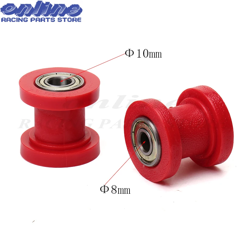 Motorcycle motorbike 8mm or 10mm Chain Roller Tensioner Pulley wheel guide For Kayo BSE SSR SDG Thumpstar Pit Pro Pit Dirt Bike