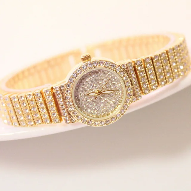 Bs Frauen sehen berühmte Luxusmarken Diamant Damen Armbanduhren weibliche kleine Armbanduhr Roségold Uhr Frauen montre femme