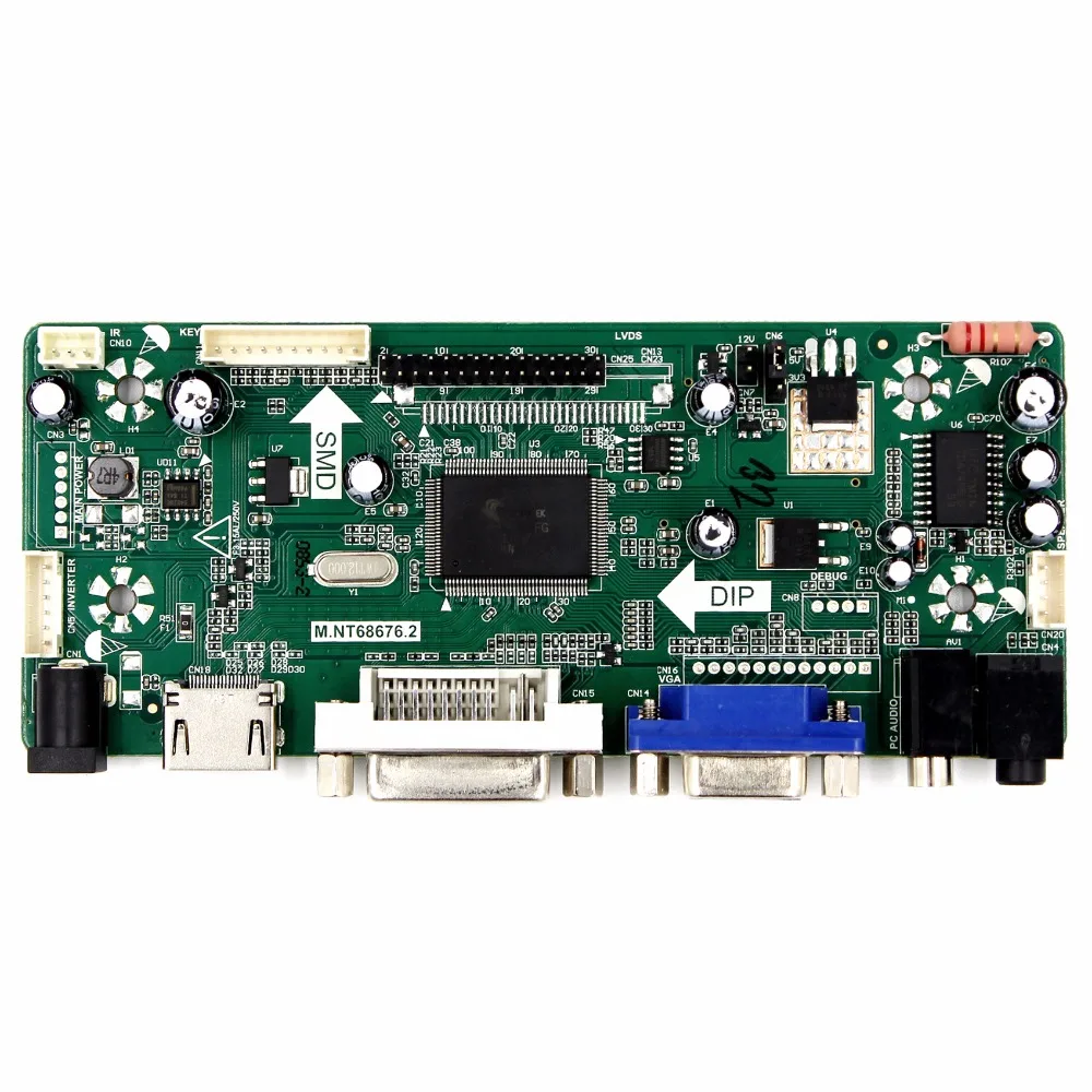 HD Serta VGA DVI Audio LCD Controller Board 8 "800X600 EJ080NA 05A Layar LCD