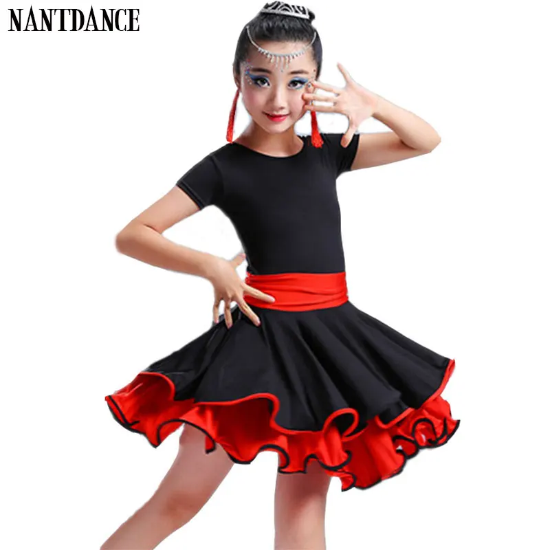 Latin Dance Dress For Girls Samba Dress Ballroom Dancing Dress Girl Dancewear Kids Kid Costume Ballet Vestido Baile Latino Girls