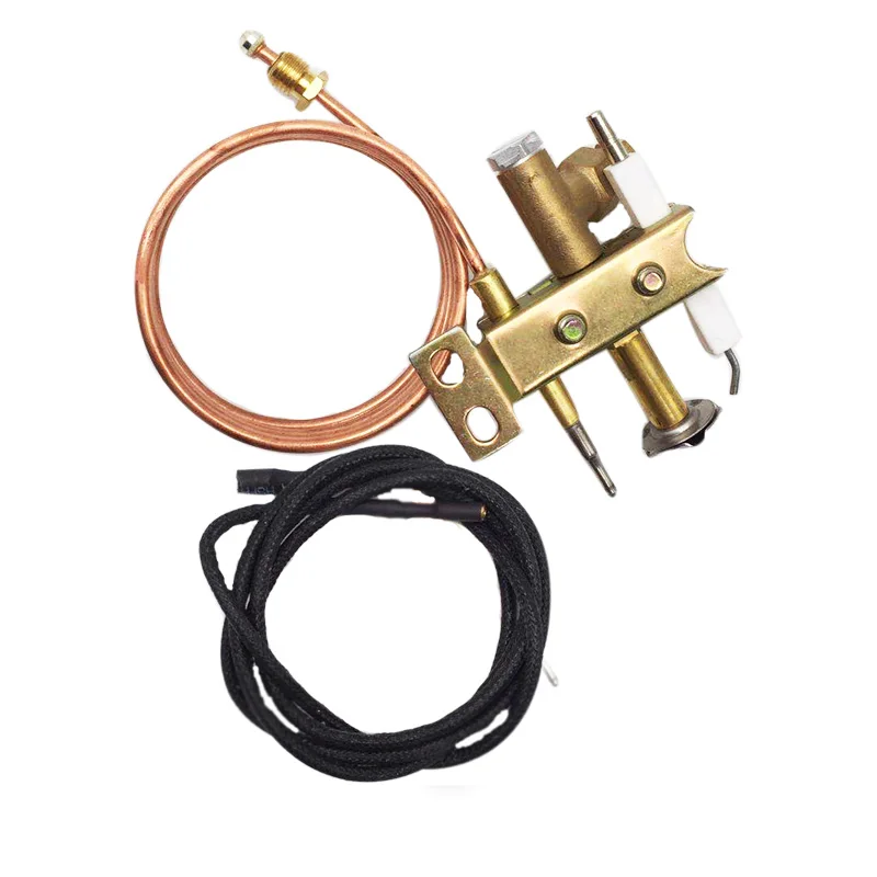 EARTH STAR Gas fryer Universal Pilot burner with 900mm piezo wire and thermocouple M9X1 thread