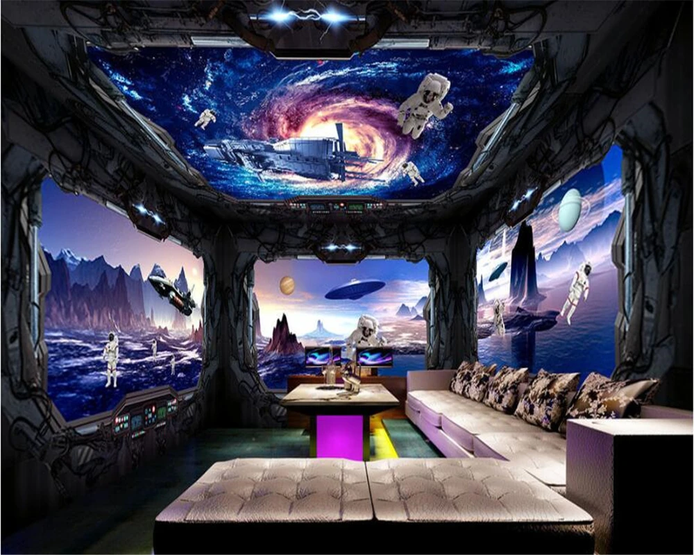 

beibehang Thicken Window Dream Blue Sky Beautiful Classic Interior Decoration papel de parede 3d Wallpaper Theme 3D Background