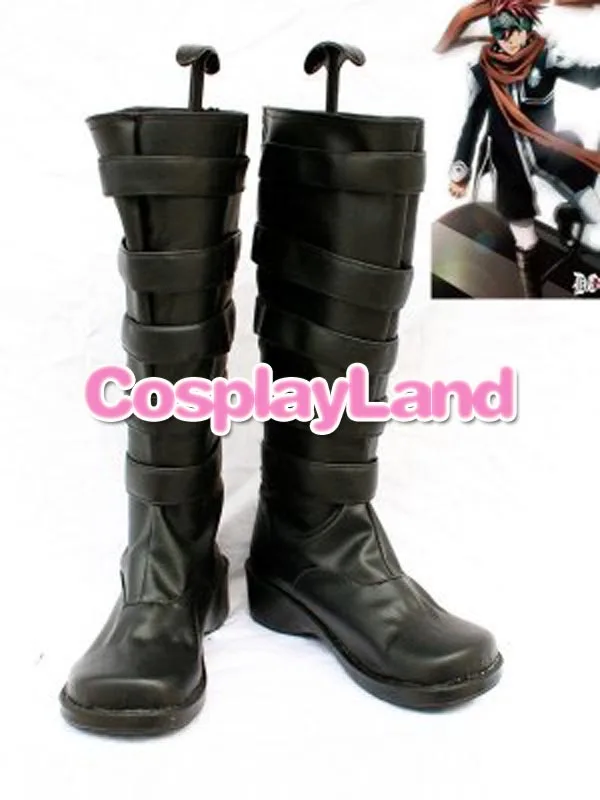 

D Gray-Man Lavi Rabi Long Cosplay Boots Shoes Anime Halloween Party Cosplay Show Boots Custom Made for Adult Men Shoes