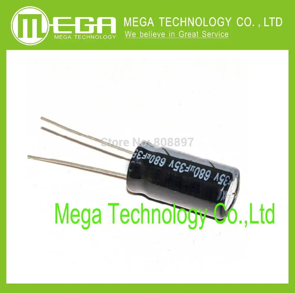 200pcs X 100% New Chengx 680UF 35V 10X20 LOW ESR Aluminum Electrolytic Capacitor