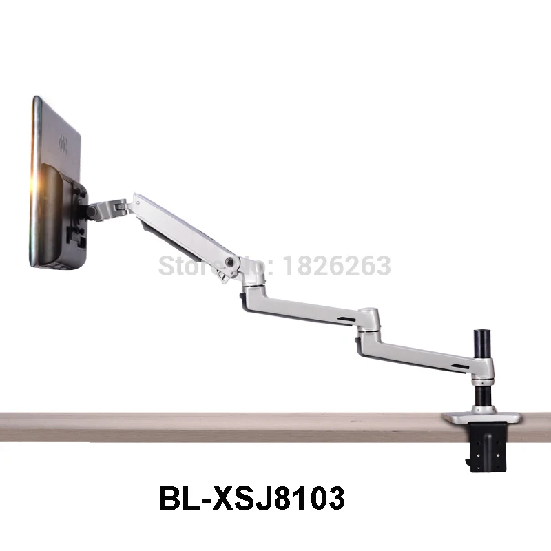 Alüminyum tam hareket ücretsiz kaldırma Ultra uzun kol 10-38 inç LED LCD monitör tutucu monitör montaj dirseği V63C / XSJ8013C